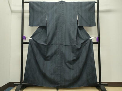 平和屋着物●本塩沢　110亀甲　菱吉祥文　正絹　逸品　CABI0586gh
