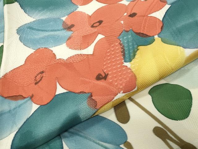 平和屋着物●上質な小紋　地紋起こし　枝花文　正絹　逸品　CABI0589gh