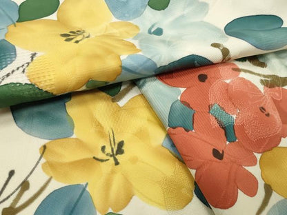 平和屋着物●上質な小紋　地紋起こし　枝花文　正絹　逸品　CABI0589gh