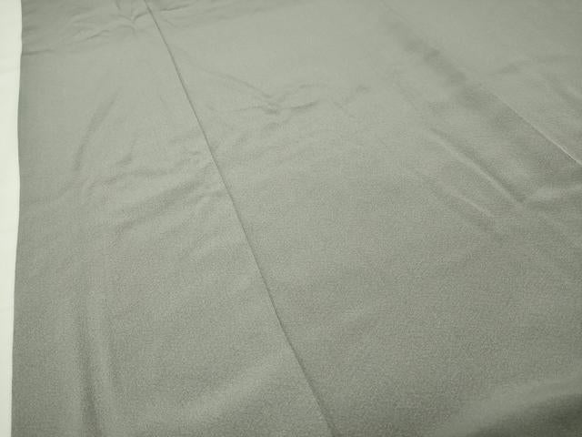 平和屋着物●上質な色無地　作家物　銀鼠色　正絹　逸品　CABI0608gh