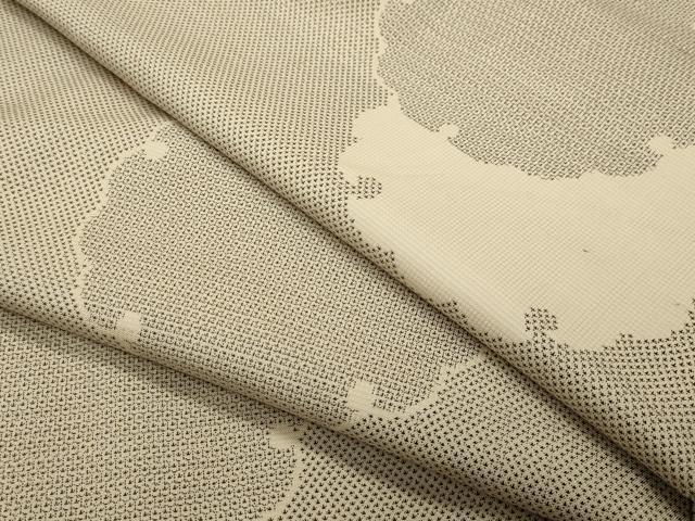 平和屋着物●本場大島紬　白大島　160亀甲　雪輪重ね文　正絹　逸品　CABI0613gh