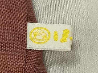 平和屋着物●結城紬　色無地　海老茶色　ほてい屋扱い　正絹　逸品　CABI0615gh