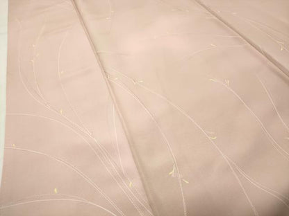 平和屋着物●上質な小紋　地紋起こし　草木文　正絹　逸品　CABI0618gh