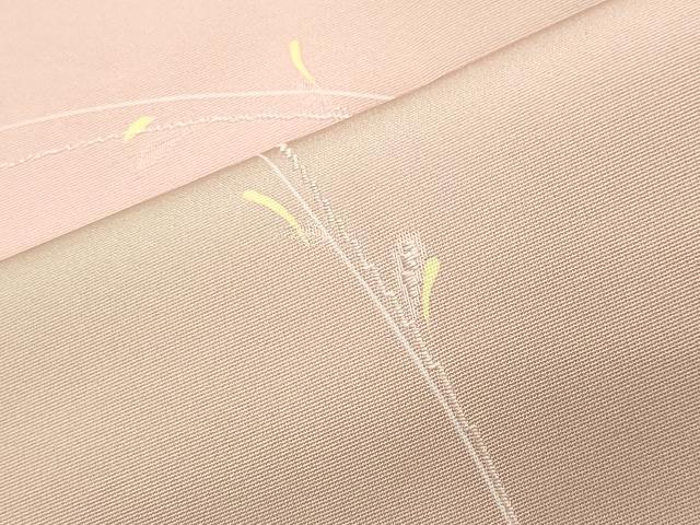 平和屋着物●上質な小紋　地紋起こし　草木文　正絹　逸品　CABI0618gh