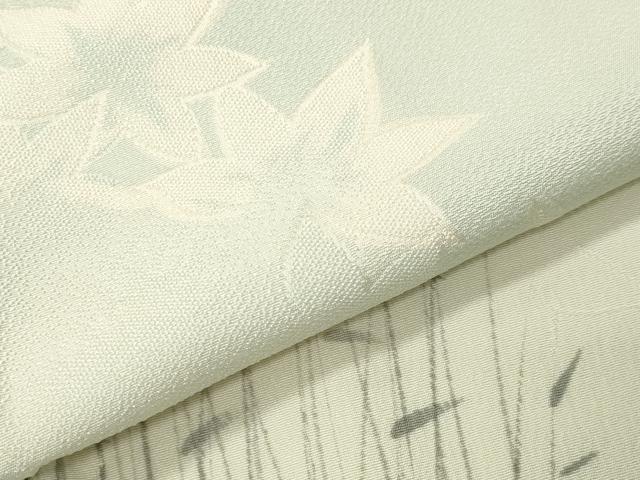 平和屋着物●上質な小紋　地紋起こし　楓花文　正絹　逸品　CABI0619gh