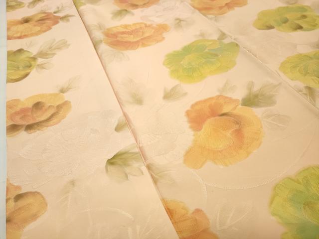 平和屋着物●上質な小紋　地紋起こし　舞花文　正絹　逸品　CABI0620gh