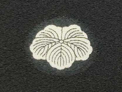 平和屋着物●豪華黒留袖　牡丹花唐草文　暈し染め　金銀彩　正絹　逸品　CABI0633gh