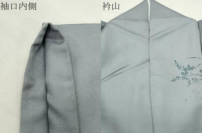 平和屋着物●訪問着　雪輪重ね花文　暈し染め　金銀彩　正絹　逸品　CABI0636gh