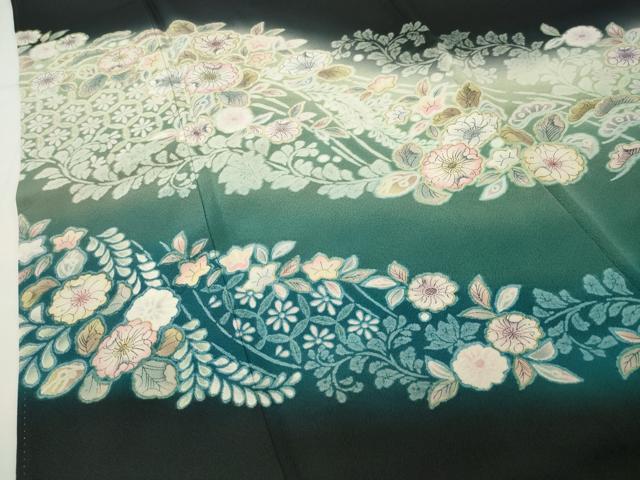 平和屋着物●豪華黒留袖　作家物　辻が花　暈し染め　正絹　逸品　CABI0638gh