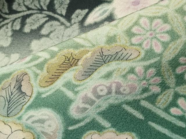 平和屋着物●豪華黒留袖　作家物　辻が花　暈し染め　正絹　逸品　CABI0638gh
