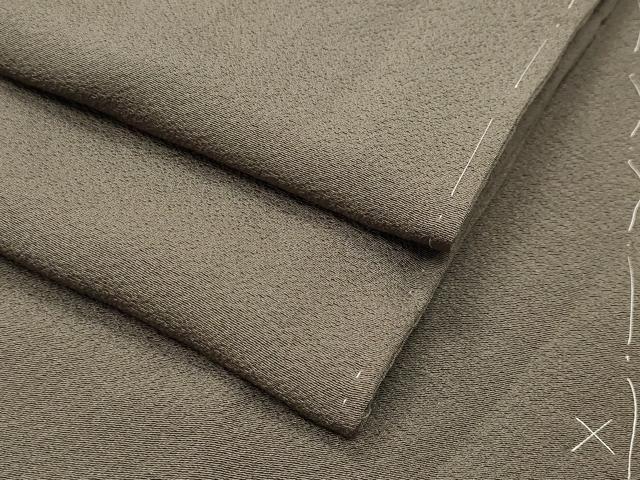 平和屋着物●上質な色無地　生壁色　正絹　逸品　未使用　CABI0641gh
