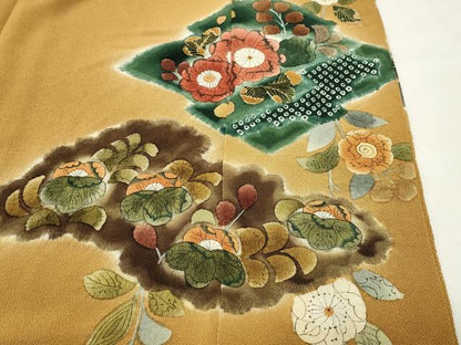 平和屋着物●染のにいもと　にいもと浩志　訪問着　辻が花　鬼しぼ縮緬　正絹　逸品　CABI0642gh