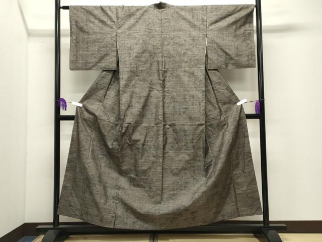 平和屋着物●本場大島紬　9マルキ　花唐草文　正絹　逸品　CABI0644gh
