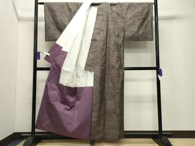 平和屋着物●本場大島紬　9マルキ　花唐草文　正絹　逸品　CABI0644gh
