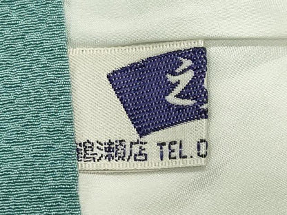 平和屋着物●上質な色無地　白群色　正絹　逸品　CABI0646gh