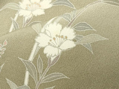 平和屋着物●訪問着　友禅　枝花文　暈し染め　正絹　逸品　CABI0651gh