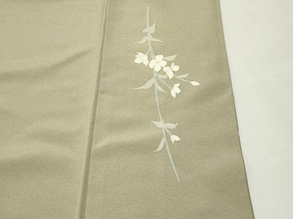 平和屋着物●訪問着　友禅　枝花文　暈し染め　正絹　逸品　CABI0651gh