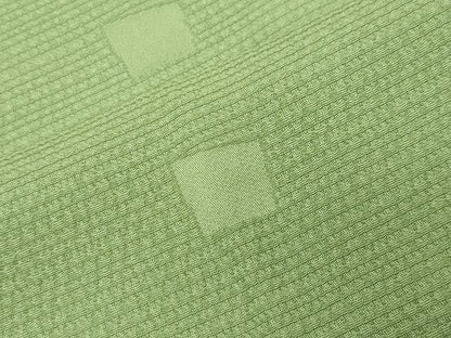 平和屋着物●上質な色無地　吉祥地紋　若苗色　正絹　逸品　未使用　CABI0652gh