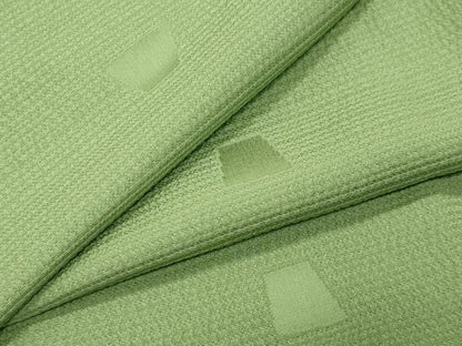 平和屋着物●上質な色無地　吉祥地紋　若苗色　正絹　逸品　未使用　CABI0652gh