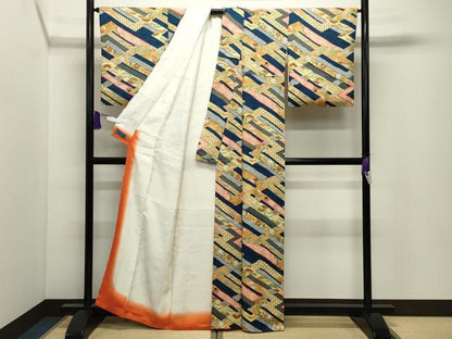 平和屋着物●上質な小紋　吉祥花文　やまと誂製　正絹　逸品　CABI0653gh