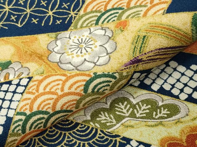 平和屋着物●上質な小紋　吉祥花文　やまと誂製　正絹　逸品　CABI0653gh