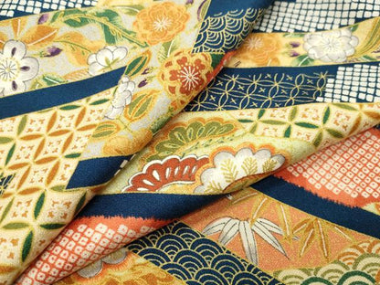 平和屋着物●上質な小紋　吉祥花文　やまと誂製　正絹　逸品　CABI0653gh
