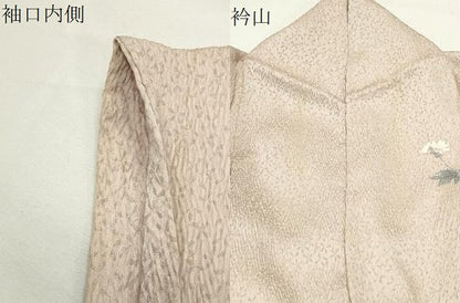 平和屋着物●訪問着　友禅　絞り　草花文　暈し染め　正絹　逸品　CABI0654gh