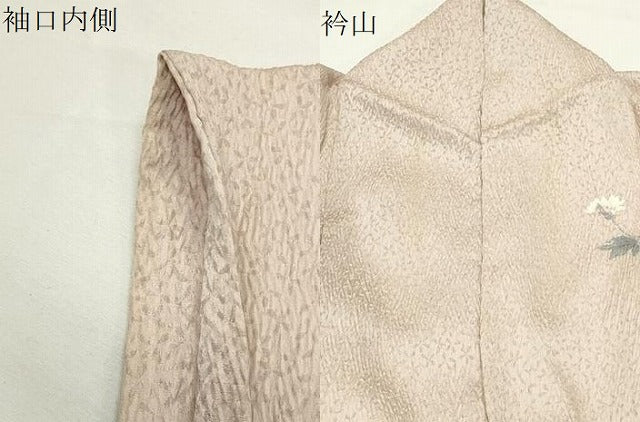 平和屋着物●訪問着　友禅　絞り　草花文　暈し染め　正絹　逸品　CABI0654gh