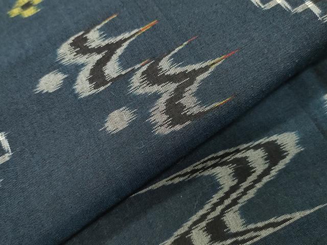 平和屋着物●本場琉球絣　綿琉球　綿　逸品　CABI0657gh