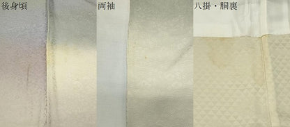平和屋着物●上質な小紋　草花地紋　暈し染め　ロング丈　正絹　逸品　CABI0658gh