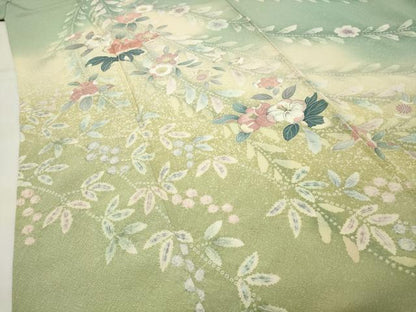 平和屋着物●訪問着　辻が花　絞り　暈し染め　正絹　逸品　CABI0661gh