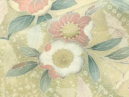平和屋着物●訪問着　辻が花　絞り　暈し染め　正絹　逸品　CABI0661gh