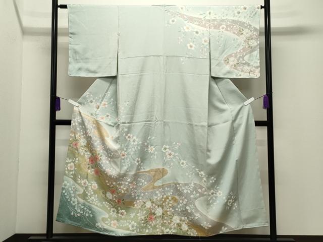 平和屋着物●訪問着　辻が花　絞り　暈し染め　金彩　正絹　逸品　未使用　CABI0662gh