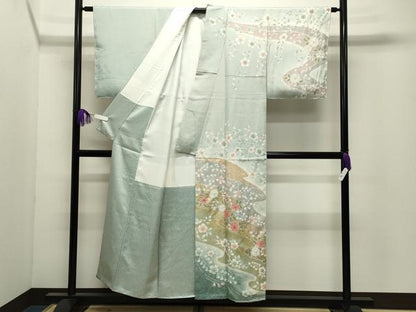 平和屋着物●訪問着　辻が花　絞り　暈し染め　金彩　正絹　逸品　未使用　CABI0662gh
