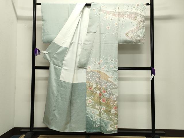 平和屋着物●訪問着　辻が花　絞り　暈し染め　金彩　正絹　逸品　未使用　CABI0662gh