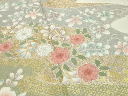 平和屋着物●訪問着　辻が花　絞り　暈し染め　金彩　正絹　逸品　未使用　CABI0662gh