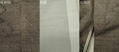 平和屋着物●本場大島紬　9マルキ　菱鶴花文　ゑなべ織物謹製　証紙付き　正絹　逸品　未使用　CABI0666gh