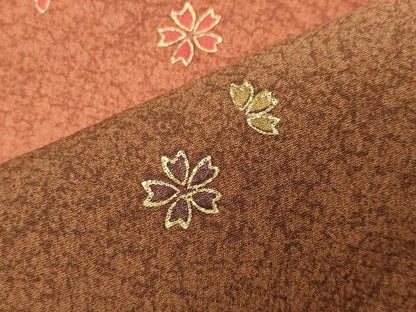 平和屋着物●訪問着　舞桜文　暈し染め　金彩　正絹　逸品　CABI0676gh