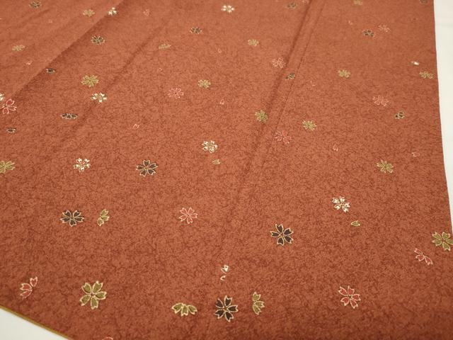 平和屋着物●訪問着　舞桜文　暈し染め　金彩　正絹　逸品　CABI0676gh