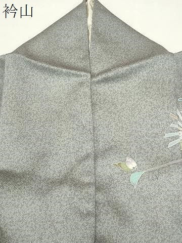 平和屋着物●訪問着　松竹梅花文　たたき染め　正絹　逸品　CABI0677gh