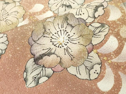 平和屋着物●訪問着　辻が花　絞り　暈し染め　金彩　正絹　逸品　CABI0678gh