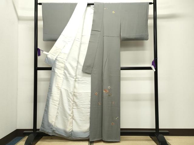 平和屋着物●訪問着　総刺繍　竹屋町刺繍　宝尽くし文　正絹　逸品　CABI0682gh