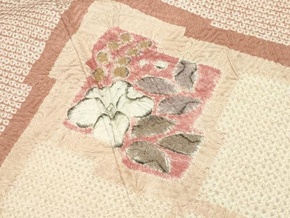 平和屋着物●訪問着　総絞り　辻が花　正絹　逸品　CABI0684gh
