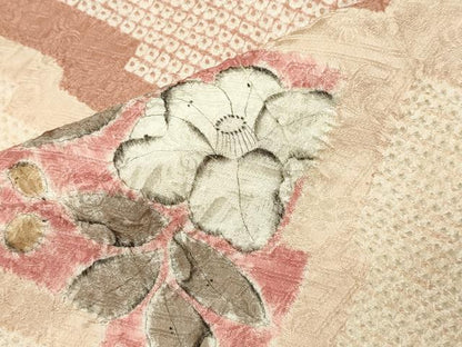 平和屋着物●訪問着　総絞り　辻が花　正絹　逸品　CABI0684gh