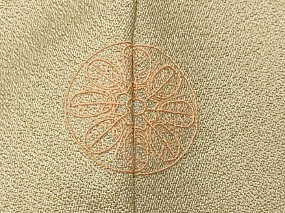 平和屋着物●訪問着　籬草花文　暈し染め　金彩　三越扱い　正絹　逸品　未使用　CABI0690gh
