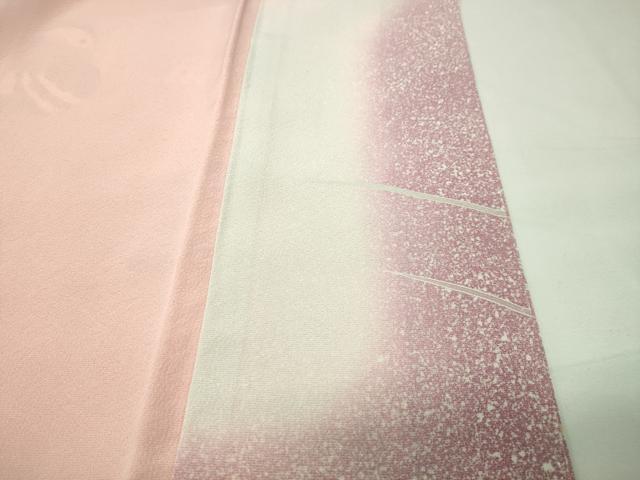 平和屋着物●訪問着　友禅　鴛鴦花文　暈し染め　正絹　逸品　CABI0696gh