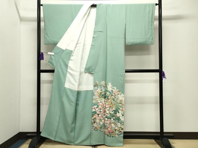 平和屋着物●豪華色留袖　友禅　作家物　風景文　暈し染め　正絹　逸品　CABI0698gh