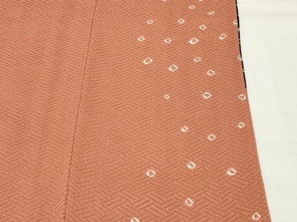 平和屋着物●訪問着　絞り　刺繍　道長万寿菊花文　金彩　正絹　逸品　CABI0701gh