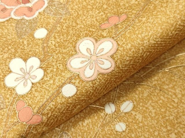 平和屋着物●訪問着　枝花文　金彩　正絹　逸品　CABI0702gh