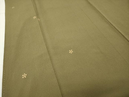 平和屋着物●上質な小紋　舞梅文　金彩　正絹　逸品　CABI0707gh